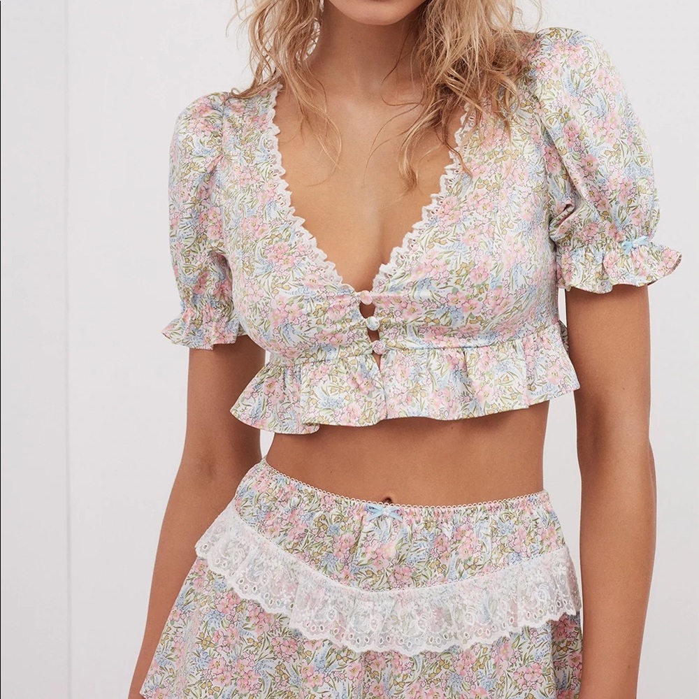 For Love and Lemons Farrah Set NWT